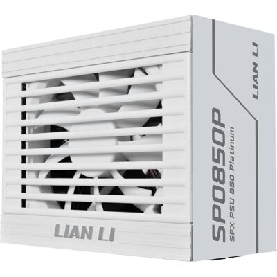 Lian-Li SP Series Platinum 80 PLUS Platinum Alimentation, SFX, entièrement modulaire, PCIe 5.1, ATX 3.1 - (850 W), Alimentation PC, Blanc Lian-Li SP Series Platinum 80 PLUS Platinum Alimentation, SFX, entièrement modulaire, PCIe 5.1, ATX 3.1 - (850 W), Alimentation PC, Blanc