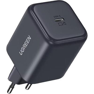 Ugreen - Wall Charger X524 (65052) - USB-C, GaN, Fast Charge, 45W - Black (45 W), Chargeur USB, Noir Ugreen - Wall Charger X524 (65052) - USB-C, GaN, Fast Charge, 45W - Black (45 W), Chargeur USB, Noir