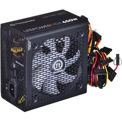 Thermaltake Litepower RGB (650 W), Alimentation PC, Noir Thermaltake Litepower RGB (650 W), Alimentation PC, Noir