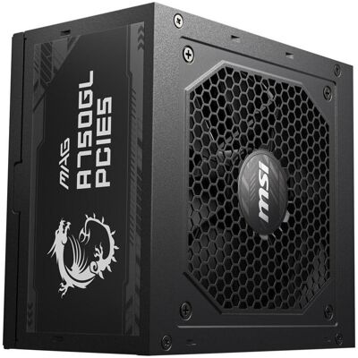 MSI MAG A750GL PCIE5 (750 W), Alimentation PC, Noir MSI MAG A750GL PCIE5 (750 W), Alimentation PC, Noir