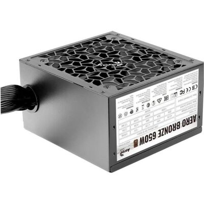 Aerocool Netzteil AERO BRONZE 650W APFC (V.2 2025) (650 W), Alimentation PC, Noir Aerocool Netzteil AERO BRONZE 650W APFC (V.2 2025) (650 W), Alimentation PC, Noir