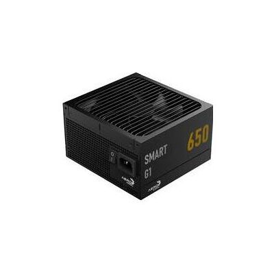 Aerocool Smart G1 80 PLUS Gold Netzteil, PCIe 5.1, ATX 3.1 - 650 Watt, schwarz (650 W), Alimentation PC, Noir Aerocool Smart G1 80 PLUS Gold Netzteil, PCIe 5.1, ATX 3.1 - 650 Watt, schwarz (650 W), Alimentation PC, Noir