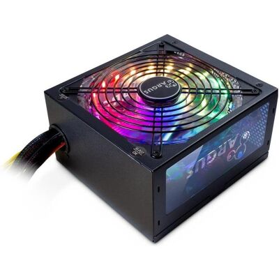 Intertech Argus RGB II (500 W), Alimentation PC, Noir Intertech Argus RGB II (500 W), Alimentation PC, Noir