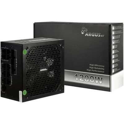 Intertech Inter-Tech ArgusNT HA-1200BA4 1200W 80+Gold ATX3.1 (1200 W), Alimentation PC, Noir Intertech Inter-Tech ArgusNT HA-1200BA4 1200W 80+Gold ATX3.1 (1200 W), Alimentation PC, Noir