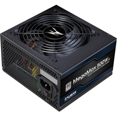 Zalman Alimentation électrique MegaMax 500W (ZM500-TXII) (500 W), Alimentation PC, Noir Zalman Alimentation électrique MegaMax 500W (ZM500-TXII) (500 W), Alimentation PC, Noir