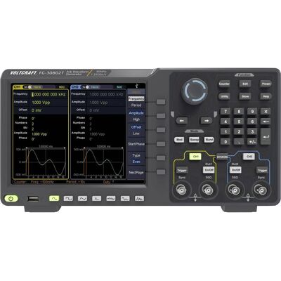 Voltcraft Générateur de signaux arbitraires 80 MHz à deux canaux avec écran tactile, Métrologie Voltcraft Générateur de signaux arbitraires 80 MHz à deux canaux avec écran tactile, Métrologie
