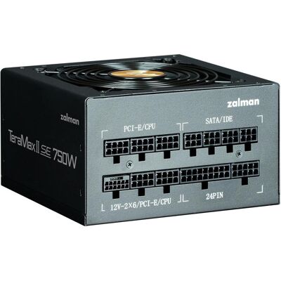 Zalman Computer components ZM750-TMX2SE TeraMaxII 750W 80+ Gold (750 W), Alimentation PC, Or, Noir Zalman Computer components ZM750-TMX2SE TeraMaxII 750W 80+ Gold (750 W), Alimentation PC, Or, Noir