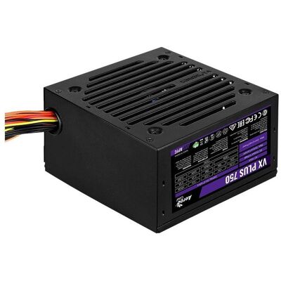 Aerocool VX PLUS 750 - strømforsynin (750 W), Alimentation PC, Noir Aerocool VX PLUS 750 - strømforsynin (750 W), Alimentation PC, Noir