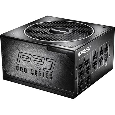 ASRock Bloc d'alimentation PRO-M1000G 1 000 W 80 PLUS Gold (1000 W), Alimentation PC, Noir ASRock Bloc d'alimentation PRO-M1000G 1 000 W 80 PLUS Gold (1000 W), Alimentation PC, Noir