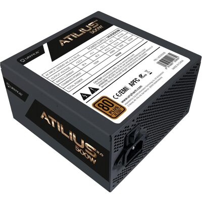 Unykach ATX Atilius 2.0 Black 500W 80+ Bronze (500 W), Alimentation PC, Noir Unykach ATX Atilius 2.0 Black 500W 80+ Bronze (500 W), Alimentation PC, Noir