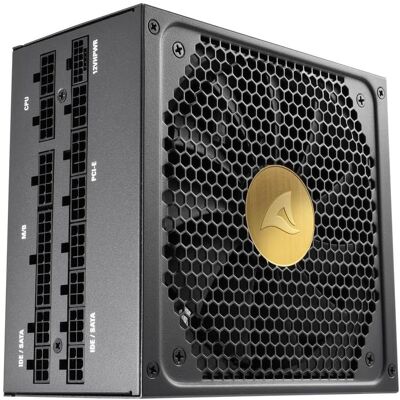 Sharkoon REBEL P30 Gold 1300W ATX3.0 (noir, 1x 12VHPWR, 8x PCIe, gestion de câbles, 1300 Watt) (1300 W), Alimentation PC, Noir Sharkoon REBEL P30 Gold 1300W ATX3.0 (noir, 1x 12VHPWR, 8x PCIe, gestion de câbles, 1300 Watt) (1300 W), Alimentation PC, Noir