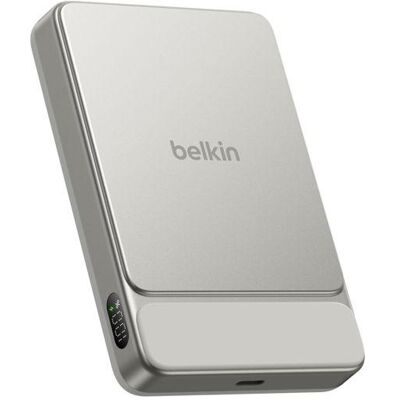 Belkin UltraCharge Pro Slim Magn PB 10 000 mAh 25 W, couleur sable, BPD022hqSA (10000 mAh, 25 W, 74 Wh), Chargeur de secours, Argent Belkin UltraCharge Pro Slim Magn PB 10 000 mAh 25 W, couleur sable, BPD022hqSA (10000 mAh, 25 W, 74 Wh), Chargeur de secours, Argent