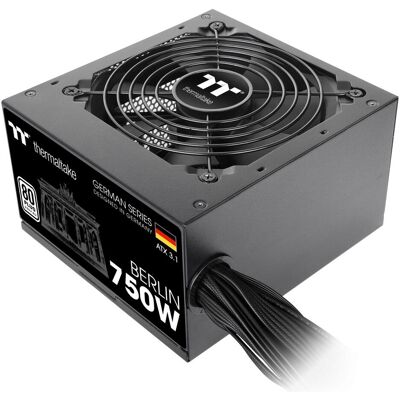 Thermaltake TT Berlin 750W ATX3.1 (zéro watt) (750 W), Alimentation PC, Noir Thermaltake TT Berlin 750W ATX3.1 (zéro watt) (750 W), Alimentation PC, Noir