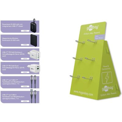 Goobay POS Aufsteller (10000 mAh), Chargeur de secours, Multicolore Goobay POS Aufsteller (10000 mAh), Chargeur de secours, Multicolore