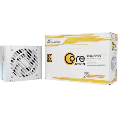 Seasonic Core GX ATX 3 (850 W), Alimentation PC, Blanc Seasonic Core GX ATX 3 (850 W), Alimentation PC, Blanc