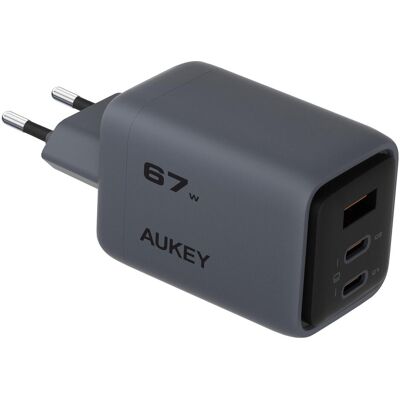 Chargeur Aukey Compact 67W - Chargement rapide pour téléphones et laptops Chargeur Aukey Compact 67W - Chargement rapide pour téléphones et laptops