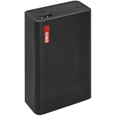Emos Powerbank NTBF20, 20 000 mAh, 65 W PD, schwarz (20000 mAh, 65 W, 74 Wh), Chargeur de secours, Noir Emos Powerbank NTBF20, 20 000 mAh, 65 W PD, schwarz (20000 mAh, 65 W, 74 Wh), Chargeur de secours, Noir