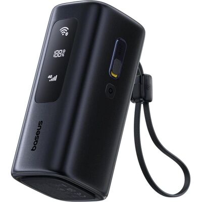 Baseus EnerGeek GX11 MiFi Power Bank 20000mAh 67W Cosmic Black (20000 mAh, 67 W, 74 Wh), Chargeur de secours, Noir Baseus EnerGeek GX11 MiFi Power Bank 20000mAh 67W Cosmic Black (20000 mAh, 67 W, 74 Wh), Chargeur de secours, Noir