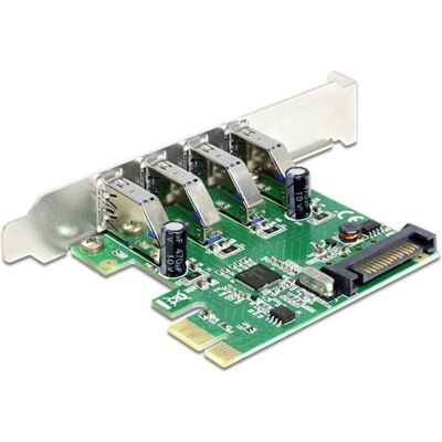 Delock 4 USB Pcie, Contrôleur SATA Delock 4 USB Pcie, Contrôleur SATA