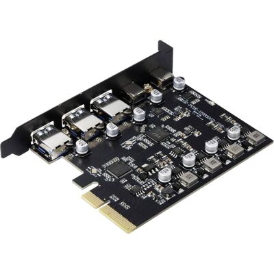 Renkforce RF-6613196 3+2 Port USB 3.2 Gen 2 Controllerkarte USB-C (USB 3.2 Gen, Contrôleur SATA Renkforce RF-6613196 3+2 Port USB 3.2 Gen 2 Controllerkarte USB-C (USB 3.2 Gen, Contrôleur SATA
