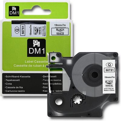 Qoltec, Ruban d'étiquetage, Ruban pour DYMO D1 45803, 45808 19 mm x 7 m Blanc / Impression noire (1.90 cm, Noir, Blanc) Qoltec, Ruban d'étiquetage, Ruban pour DYMO D1 45803, 45808 19 mm x 7 m Blanc / Impression noire (1.90 cm, Noir, Blanc)