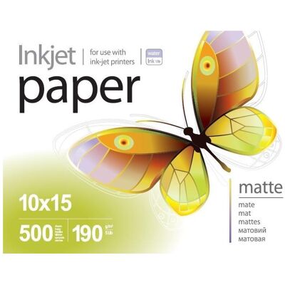 Colorway Office supplies PrintPro Matte Photo Paper, 190g/m, 10x15, 500pcs. (190 g/m², 10x15), Papier photo Colorway Office supplies PrintPro Matte Photo Paper, 190g/m, 10x15, 500pcs. (190 g/m², 10x15), Papier photo