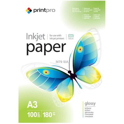 Colorway Papier photo PrintPro High Glossy, A3, 180g/m, 100 feuilles (180 g/m², A3, 100 pcs), Papier photo, Blanc Colorway Papier photo PrintPro High Glossy, A3, 180g/m, 100 feuilles (180 g/m², A3, 100 pcs), Papier photo, Blanc