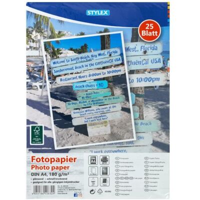 Stylex 25 vel fotopapier - Papier photo Stylex 25 vel fotopapier - Papier photo