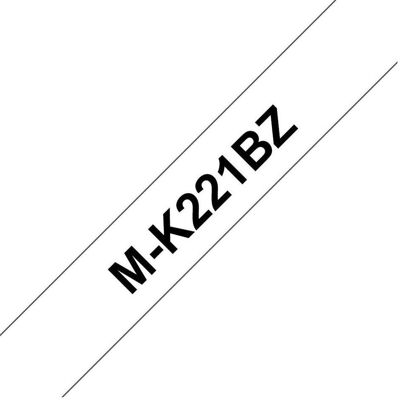 Brother Ruban d'étiquetage, M-K221bz (0.90 cm, Noir) Brother Ruban d'étiquetage, M-K221bz (0.90 cm, Noir)