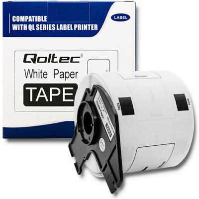 Qoltec, Ruban d'étiquetage, Ruban pour BROTHER DK-11202 62 mm x 100 mm 300 étiquettes Blanc / Impression en noir (6.20 cm, Noir, Blanc) Qoltec, Ruban d'étiquetage, Ruban pour BROTHER DK-11202 62 mm x 100 mm 300 étiquettes Blanc / Impression en noir (6.20 cm, Noir, Blanc)