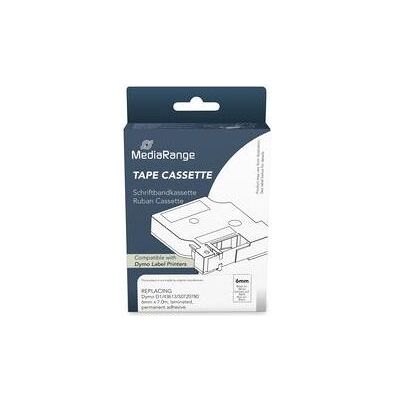 MediaRange, Ruban d'étiquetage, Ruban d'étiquetage Dymo D1/43613/S0720780 6 mm x 7 m noir et blanc (0.60 cm, Noir, Noir) MediaRange, Ruban d'étiquetage, Ruban d'étiquetage Dymo D1/43613/S0720780 6 mm x 7 m noir et blanc (0.60 cm, Noir, Noir)