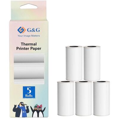 G&G, Rouleau de papier thermique, Thermopapier 5 Stück 57 x 30 mm 6,6 m Länge G&G, Rouleau de papier thermique, Thermopapier 5 Stück 57 x 30 mm 6,6 m Länge
