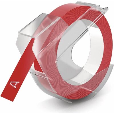 Dymo Ruban d'étiquetage, Ruban de gaufrage 3D 9mmx3m S0898150 rouge (0.90 cm, Rouge) Dymo Ruban d'étiquetage, Ruban de gaufrage 3D 9mmx3m S0898150 rouge (0.90 cm, Rouge)