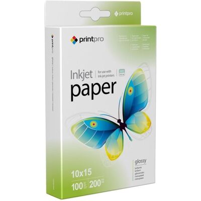 Colorway Papier photo Print Pro brillant 200 g/m² / 10 x 15 / 100 feuilles (200 g/m², 10 x 15 cm, 100 pcs), Papier photo, Blanc Colorway Papier photo Print Pro brillant 200 g/m² / 10 x 15 / 100 feuilles (200 g/m², 10 x 15 cm, 100 pcs), Papier photo, Blanc