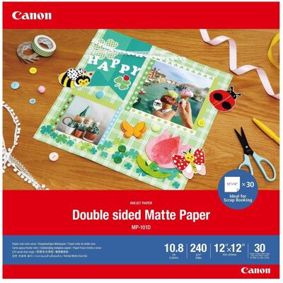 Canon MP-101D (240 g/m², 30 x 30 cm, 30 pcs), Papier photo, Blanc Canon MP-101D (240 g/m², 30 x 30 cm, 30 pcs), Papier photo, Blanc
