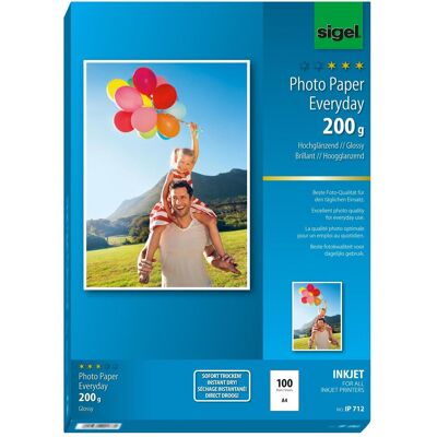 Papier Photo Sigel A4 200G Brillant - Impressions de Qualité Papier Photo Sigel A4 200G Brillant - Impressions de Qualité