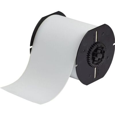 Brady, Rouleau d’étiquettes, B30C-4000-486, polyester métallisé, gris clair, mat, 101.60 mm x 35.05 m, extra fort ha (101.60 mm) Brady, Rouleau d’étiquettes, B30C-4000-486, polyester métallisé, gris clair, mat, 101.60 mm x 35.05 m, extra fort ha (101.60 mm)