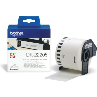Brother Rouleau d’étiquettes, Dk-22205 (62 mm) Brother Rouleau d’étiquettes, Dk-22205 (62 mm)