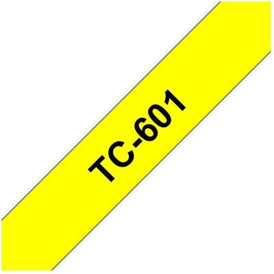 Brother Ruban d'étiquetage, Tc-601 (1.20 cm, Jaune) Brother Ruban d'étiquetage, Tc-601 (1.20 cm, Jaune)