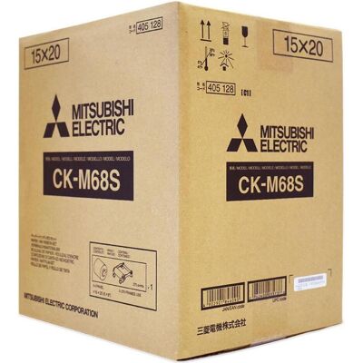 Mitsubishi Electric, Ruban d'étiquetage, CK-M 68 S 5x15 / 10x15 / 15x15 / 15x20 cm Mitsubishi Electric, Ruban d'étiquetage, CK-M 68 S 5x15 / 10x15 / 15x15 / 15x20 cm