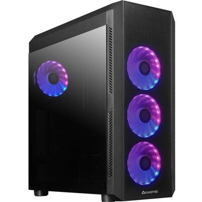 Chieftec Boîtier PC Scorpion 4 (ATX, mATX, Mini-ITX), Boîtier PC, Noir Chieftec Boîtier PC Scorpion 4 (ATX, mATX, Mini-ITX), Boîtier PC, Noir
