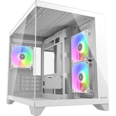 Cougar Gehäuse Mini-Tower FV150, ARGB, Weiss (mATX, Mini-ITX), Boîtier PC, Blanc Cougar Gehäuse Mini-Tower FV150, ARGB, Weiss (mATX, Mini-ITX), Boîtier PC, Blanc