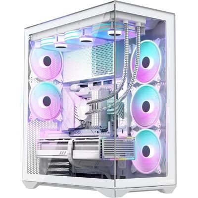 Modecom Obudowa Space XL Full Tower Nf Biała (ATX, E-ATX, mATX, Mini-ITX), Boîtier PC, Blanc Modecom Obudowa Space XL Full Tower Nf Biała (ATX, E-ATX, mATX, Mini-ITX), Boîtier PC, Blanc