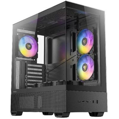 Antec Boitier Moyen Tour Atx Cx705 RGB Avec Panneaux Vitrés (Noir) (ATX, ITX, mATX), Boîtier PC, Noir Antec Boitier Moyen Tour Atx Cx705 RGB Avec Panneaux Vitrés (Noir) (ATX, ITX, mATX), Boîtier PC, Noir