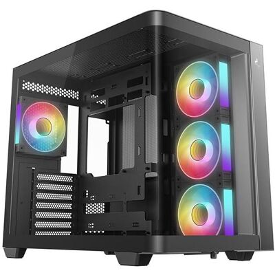 Deepcool CG530U 4F (ATX, mATX, Mini-ITX), Boîtier PC, Noir Deepcool CG530U 4F (ATX, mATX, Mini-ITX), Boîtier PC, Noir