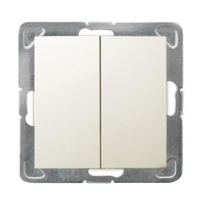Ospel ŁP-17Y/m/27, Bouton + interrupteur, Beige Ospel ŁP-17Y/m/27, Bouton + interrupteur, Beige