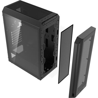 Adata Geh XPG VALOR AIR PLUS (ATX) Midi Tower noir détail (ATX, mATX, Mini-ITX), Boîtier PC, Noir Adata Geh XPG VALOR AIR PLUS (ATX) Midi Tower noir détail (ATX, mATX, Mini-ITX), Boîtier PC, Noir