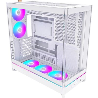 Montech HS02 PRO, ATX Mid-Tower PC-Gehäuse, Gaming-PC, High-Airflow, reversibles Layout, stabile geb (ATX, mATX, Mini-ITX), Boîtier PC, Blanc Montech HS02 PRO, ATX Mid-Tower PC-Gehäuse, Gaming-PC, High-Airflow, reversibles Layout, stabile geb (ATX, mATX, Mini-ITX), Boîtier PC, Blanc