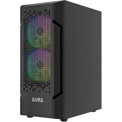 Gamdias Aura GC7 aRGB black case (ATX, mATX, Mini-ITX), Boîtier PC, Noir Gamdias Aura GC7 aRGB black case (ATX, mATX, Mini-ITX), Boîtier PC, Noir