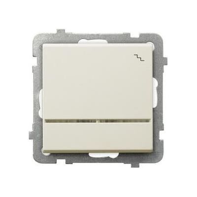 Ospel ŁP-3RS/m/27, Bouton + interrupteur, Beige Ospel ŁP-3RS/m/27, Bouton + interrupteur, Beige